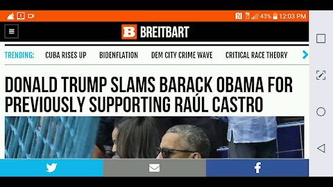 Trump Slams Obama For Supporting Castro...