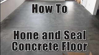 How To Hone & Seal Concrete Floors