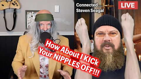 Steven Seagal Threatens to Fight YouTuber on Live TV