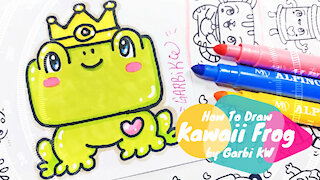 How To Draw Kawaii Frog by Garbi Kw - Handmade