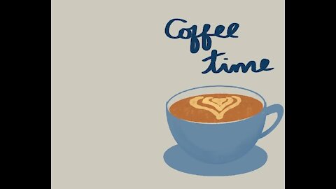 Timelapse video of Simple coffe cup in procreate