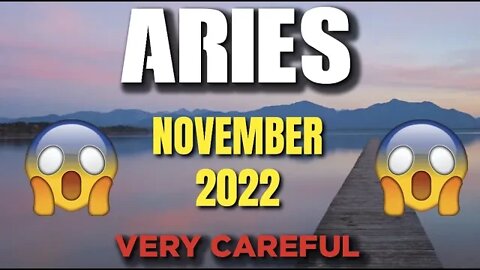 Aries ♈️ VERY CAREFUL 😱 😨 Horoscope for Today NOVEMBER 2022 ♈️ Aries tarot November 2022 ♈️