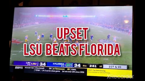 BREAKING NEWS LSU UPSETS FLORIDA IN THE SWAMP