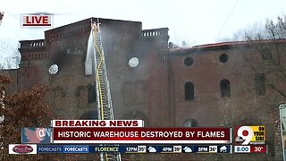 Former brewery in OTR goes up in flames Sunday morning