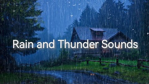 Rain And Thunder Sounds For Deep Sleep, Relax, ASMR
