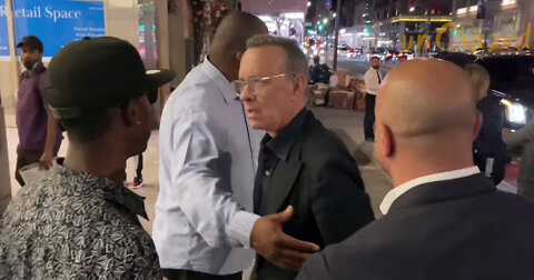 Tom Hanks Snaps in Public After Fans Surround Him, His Wife
