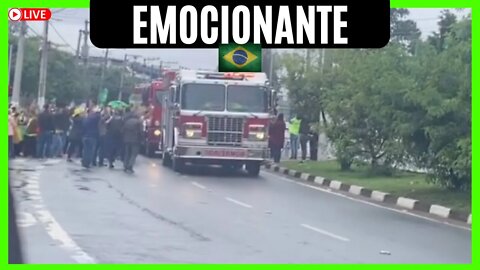 EMOCIONANTE VEJA OS BOMBEIROS PASSANDO NA MANIFESTAÇÃO | QUARTEL QUITAUNA OSASCO