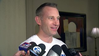 Nate Oats speaks to reporters