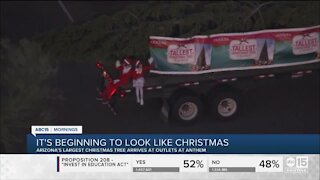 Arizona's tallest fresh Christmas tree arrives in Anthem