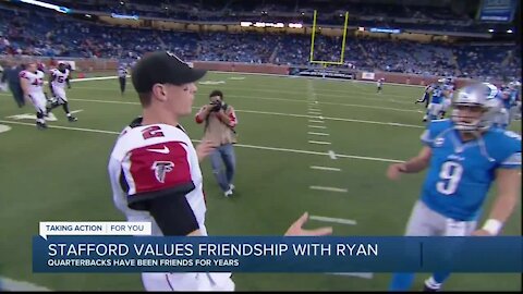 Matthew Stafford values Matt Ryan friendship, says Falcons QB teases him for Clayton Kershaw attention