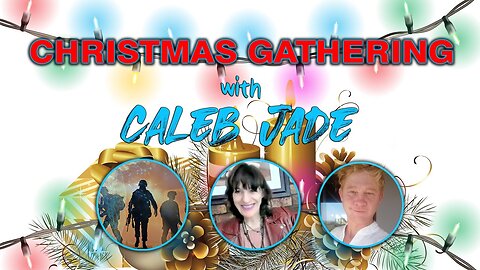 Christmas Gathering with Caleb .... We're talking strange things in the sky...