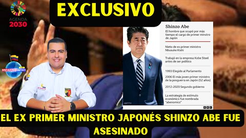 El ex primer ministro japonés Shinzo Abe ase-sina-do.