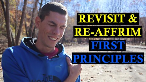 My First Principles (Non-Negotiables) and Why Revisiting and Re-Affirming is Critical