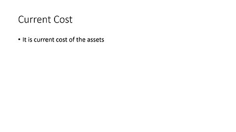 Valuation Principles and Accounting Estimates