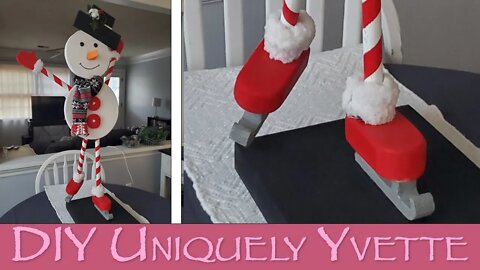 DIY: Ice Skating Snowman | Christmas Crafts | Woodworking