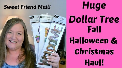 Huge Dollar Tree Haul ~ New Fall, Halloween, Christmas & Craft Supplies ~ Weekly Dollar Tree Haul