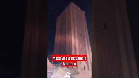 Strong earthquake hit Morocco