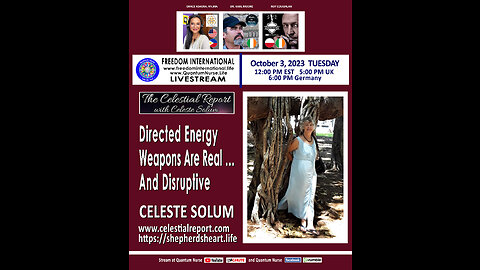 Celeste Solum - "Directed Energy Weapons Are Real….and Disruptive"