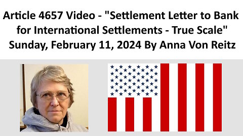 Settlement Letter to Bank for International Settlements - True Scale By Anna Von Reitz