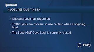 Chaquita Lock has reopened, South Gulf Cove remains closed