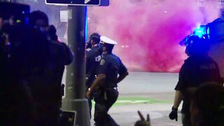 Tear gas deployed in downtown Detroit