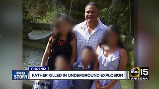 Father killed in underground explosion