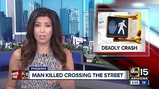 Pedestrian struck, killed by car in Phoenix