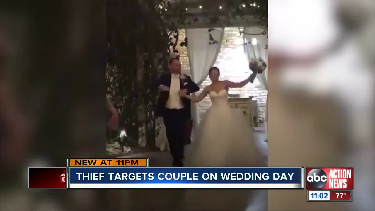 Newlyweds lose thousands to lurking thief hours after saying 'I do'