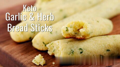 Keto Garlic and Herb Bread Sticks | Flavorful Low-Carb Delight