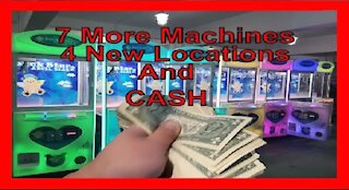7 New Machines 4 More Locations AND CASH! Switching from YouTube to Rumble!