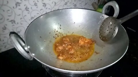 Chicken Fry Cooking in Oil TASTY