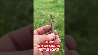 METAL DETECTING FINDS A BELT ADJUSTER FROM PRE-CIVIL WAR SOLDIER!