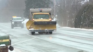 Carroll County hit with snow as system moves through