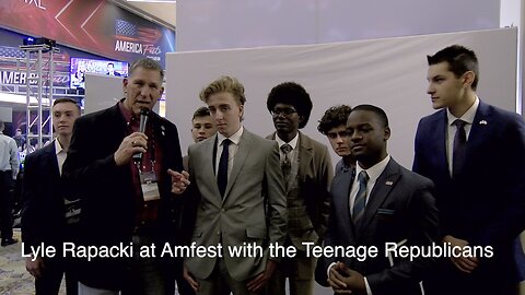 Lyle Rapacki at Amfest with some of the Teenage Republicans and Az President Nico Delgado