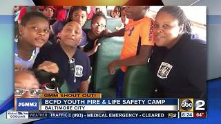 BCFD Youth Fire and Life Safety Camp Shout Out