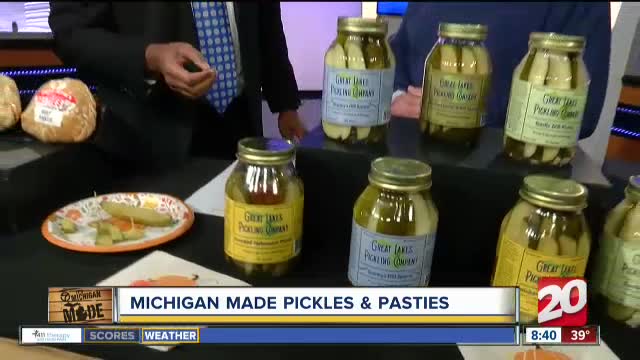 Made in Michigan pickles and pasties
