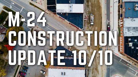 M-24 Construction Progress Oxford Michigan 10/10/2020