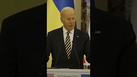 Joe Biden, proxy president of Ukraine, announces 500 billion more dollars for his constituents.