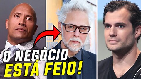 BRIGA ENTRE JAMES GUNN E THE ROCK! HENRY CAVILL PODE VOLTAR? REBOOT DA DC IRRITOU DWAYNE JOHNSON!