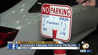 Businesses prepare for flood problems