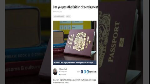 Can an American Pass a UK Citizenship Test? #shorts
