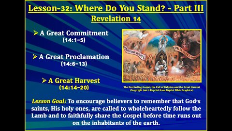 Revelation Lesson-32: Where Do You Stand? - Part III