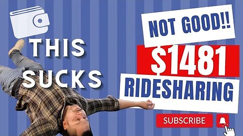 $1481 ridesharing, this sucks...market is really slow in the holidays