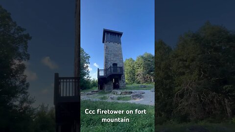 Ccc firetower on fort mountain. Great historic hike in Georgia. #hike #firetower #georgia #travel