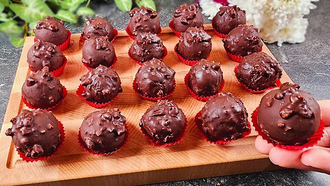Quick Christmas and holidays treats!🎄 no oven! no flour! no eggs! they disappear in 1 minute!