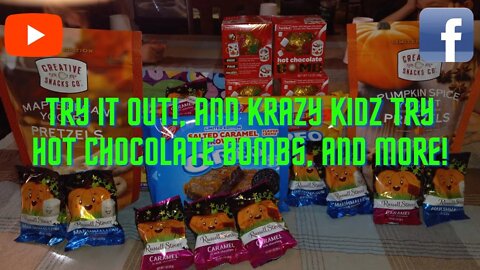 Krazy Kidz First Time Trying Hot Chocolate Bombs! | Try it Out! And Krazy Kidz Creations!!