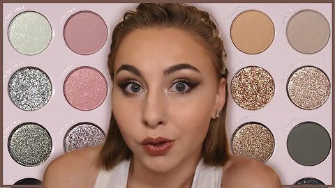 Colourpop ROCK CANDY Eyeshadow Palette Personality | Full Glam Smokey Wing Makeup Look