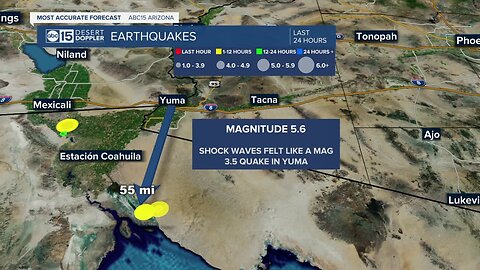 Earthquake in Baja California felt in Arizona