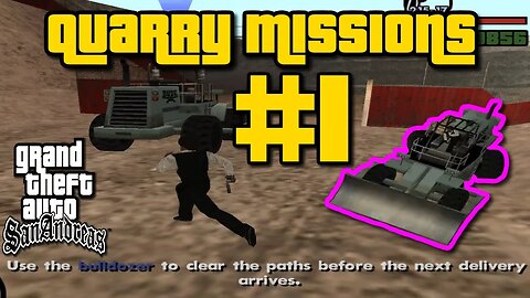 Grand Theft Auto: San Andreas - Quarry Missions #1 [Clearing Rocks from Path]