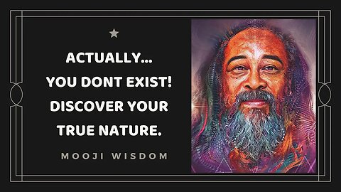 Actually... you don't exist | Meditations into your TRUE nature | Mooji Satsang Spiritual Wisdom
